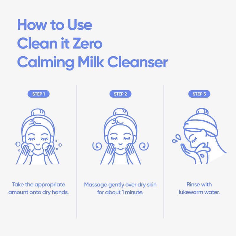 BANILA CO Clean It Zero Calming Cleansing Milk | Vegan Cleanser for Sensitive Skin | Oat & Rice Protein, Centella Asiatica Leaf Water | Soft Barrier-Care Korean Makeup Remover (200ml / 6.76 fl oz)