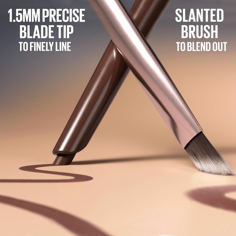 Maybelline Sculpting Stix 2-in-1 Eyeliner - Dual Ended Black, 24HR Smudge & Sweat-Resistant Makeup, 1 Count