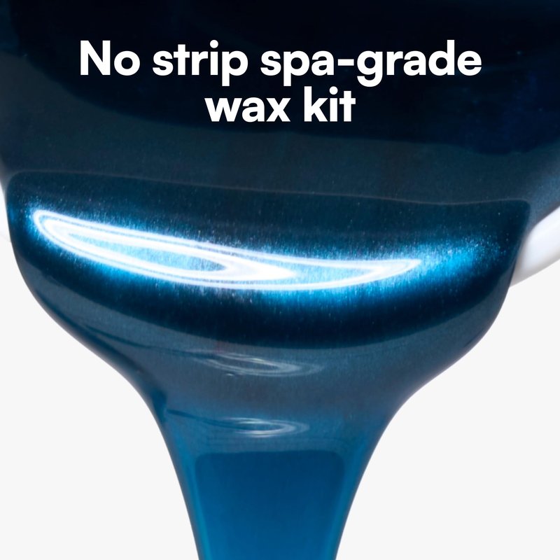 Bliss Poetic Waxing At Home Wax Kit - 5.3 Fl Oz - Microwavable Stripless Wax Hair Removal Kit - Fragrance Free - Safe for All Skin Types - 6 PC Set
