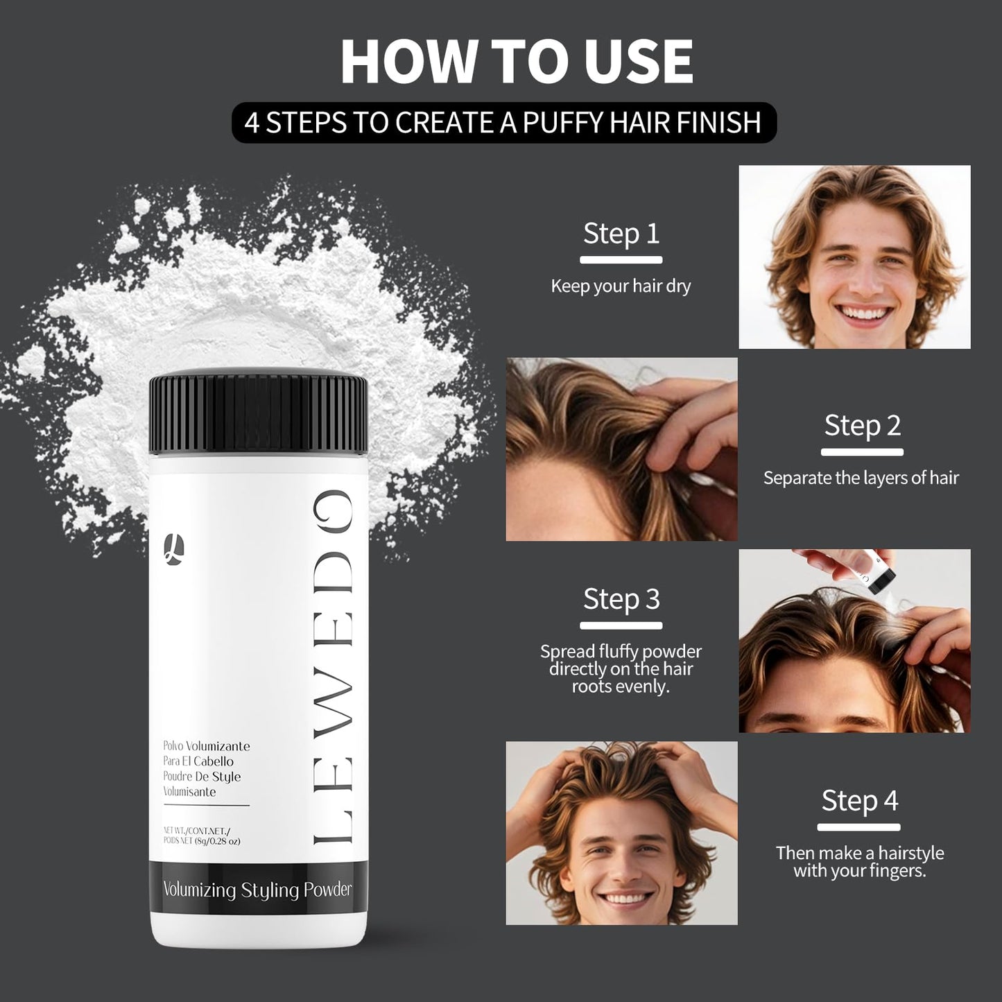 lewedo Volumizing Styling Powder