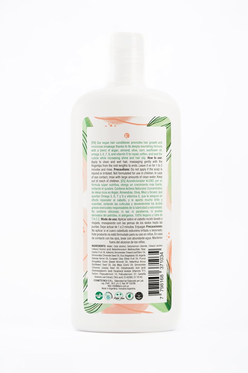 Biokleno Vegan Conditioner - Green Tea & Essential Oils Blend for Nourishment | 14.20 fl oz