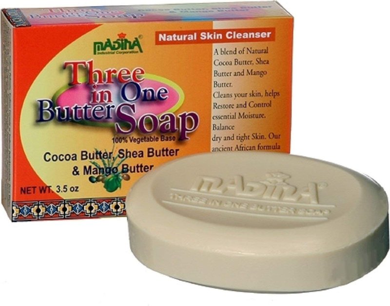 Madina Three in One Butter Soap, 3.5 oz (Pack of 6)