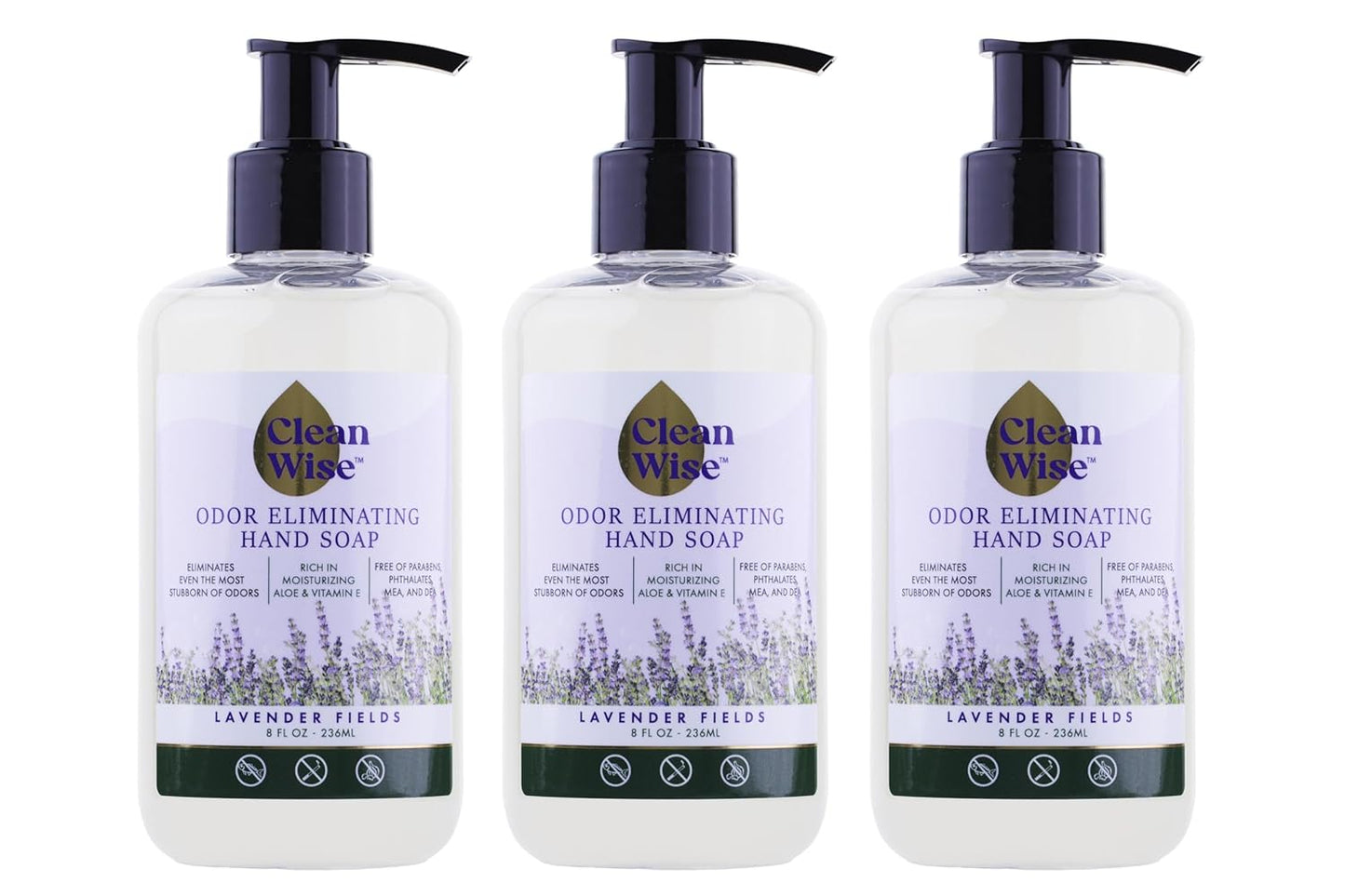 Odor Eliminating Hand Soap - Clean Citrus & Lavender, 8 fl oz (3 Pack)
