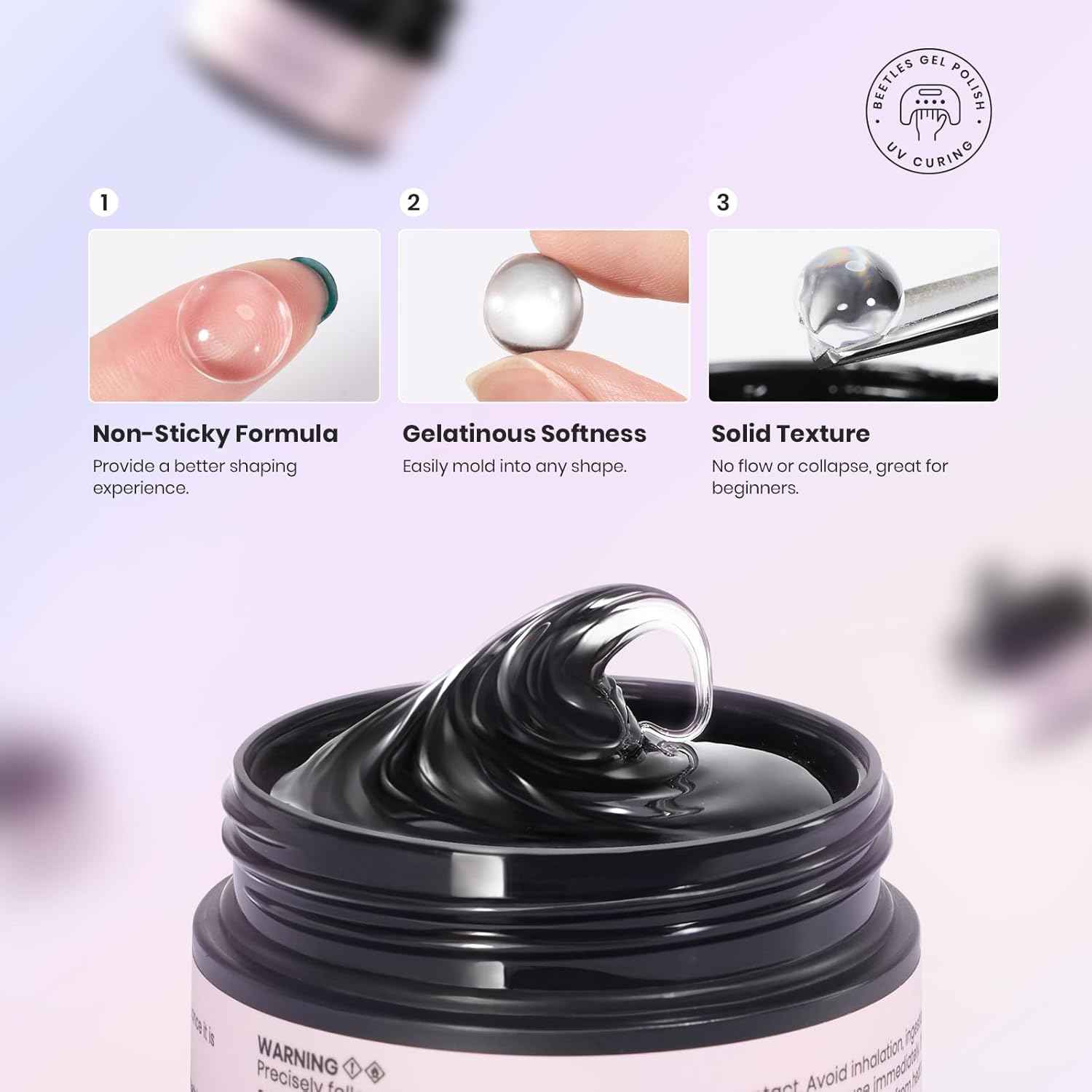Beetles Gel Nail Polish & Solid Builder Gel Set - Long-Lasting Nail Art
