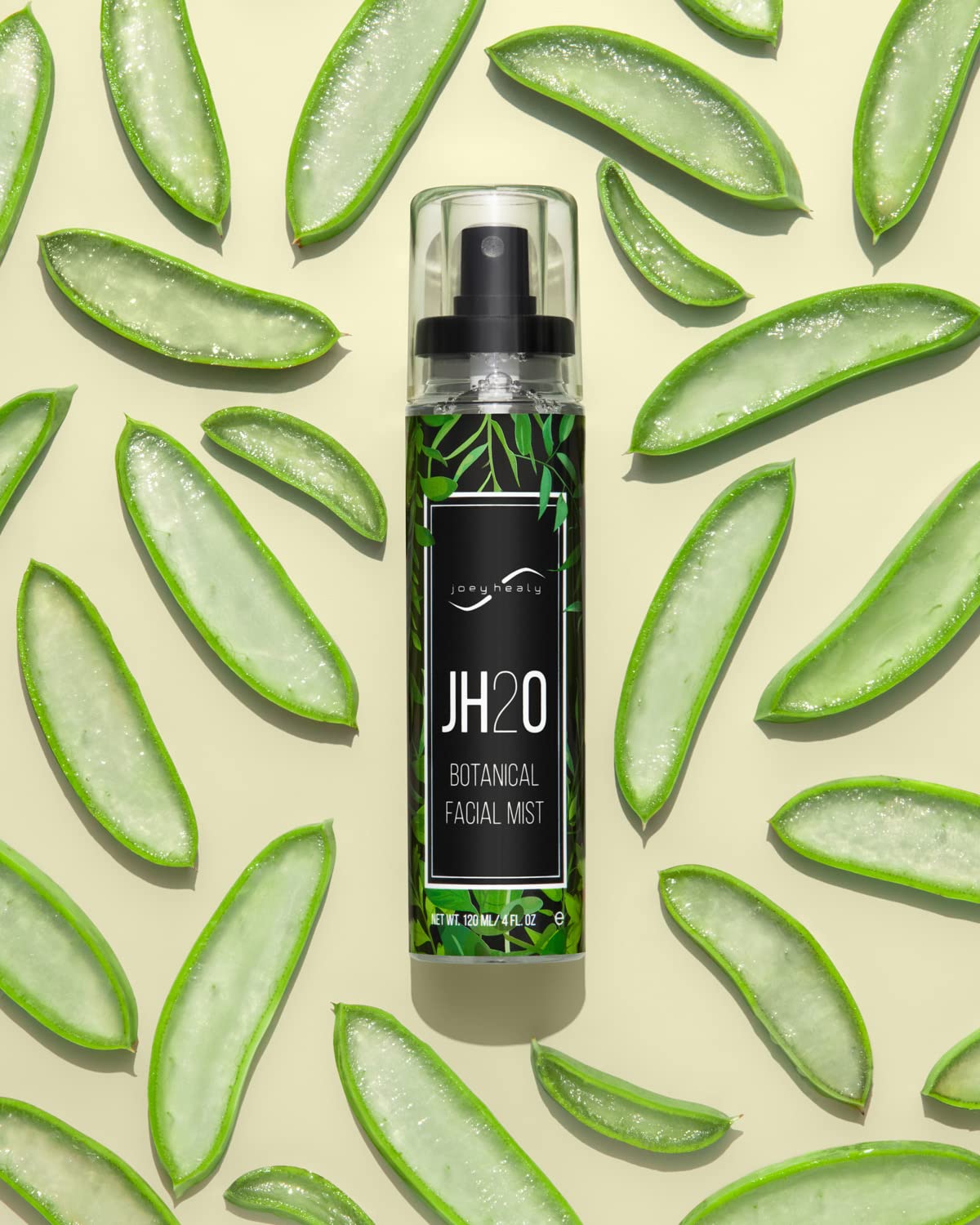 Joey Healy JH2O Botanical Facial Mist, Anti-Aging Facial Mist with Masterful Blend of Cucumber, Witch Hazel, Aloe Vera, Rosemary, and Turmeric, Hydrating and Paraben-Free Moisturizing Skincare Toner