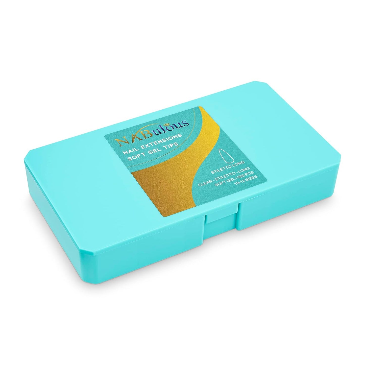 Soft Gel Nail Tips Starter Kit - Stiletto Shape, Long Length, Clear Full Cover