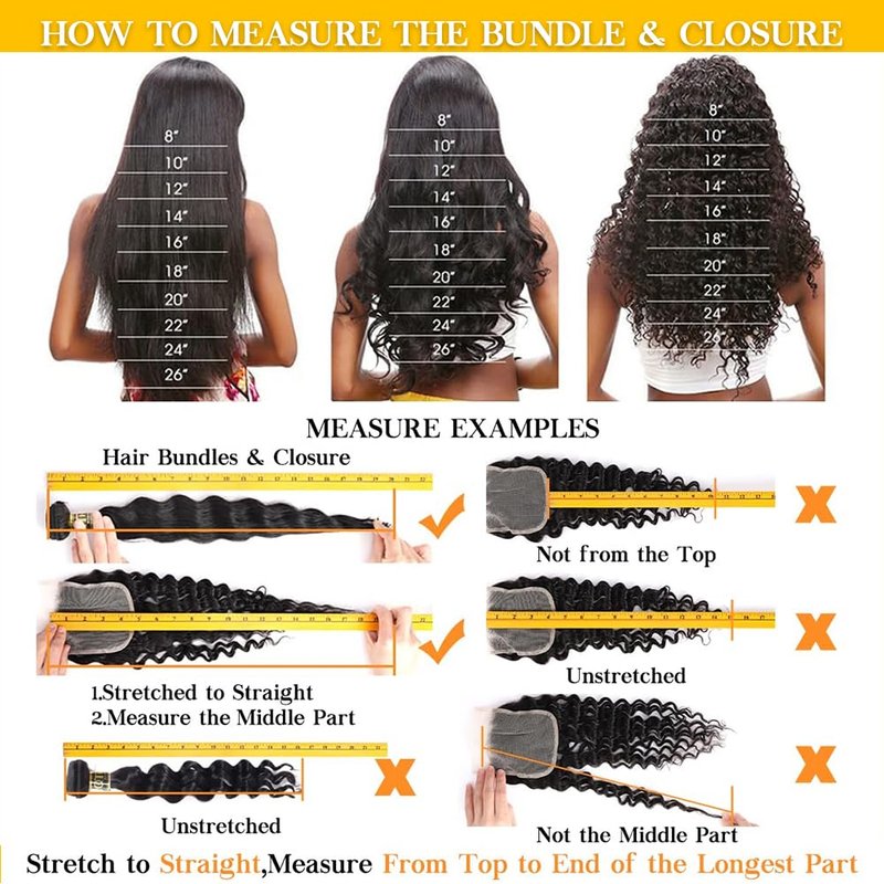 QTHAIR 18A Water Wave Human Hair Bundles Brazilian Virgin Water Wave Curly Human Hair 1 Bundle 100g Unprocessed Human Hair Extension for Black Women