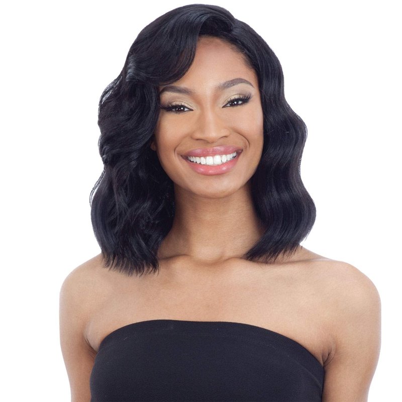 Freetress Equal Synthetic 5 Inch Lace Part Wig - VAL (1B Off Black)