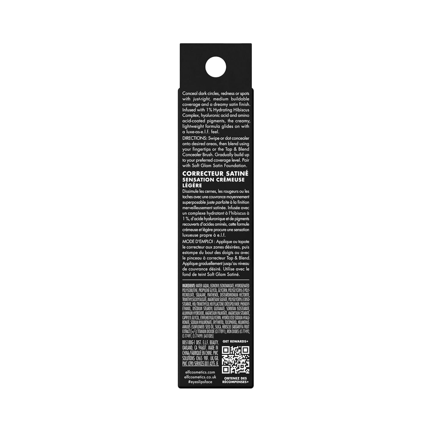 e.l.f. Soft Glam Satin Concealer - Medium Coverage for Blemishes & Under-Eye | Crease-Resistant, Vegan, 31 Medium Neutral