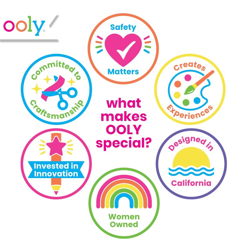 Ooly Set of 35 Unicorn & Rainbow Temporary Tattoos and 192 Nail Stickers for Kids, Non-Toxic, Safe Kids Tattoos, Party Favors, Goodie Bag Stuffers, Birthday Decorations for Girls Ages +3