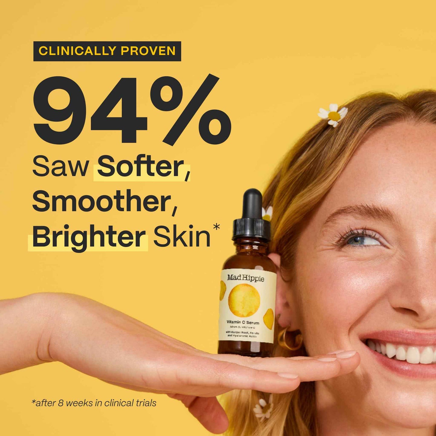 Mad Hippie Vitamin C Serum for Face with Hyaluronic Acid & Triple C Night Cream Ceramide Moisturizer - Skin-Brightening Skin Care Set (2 Piece Set)