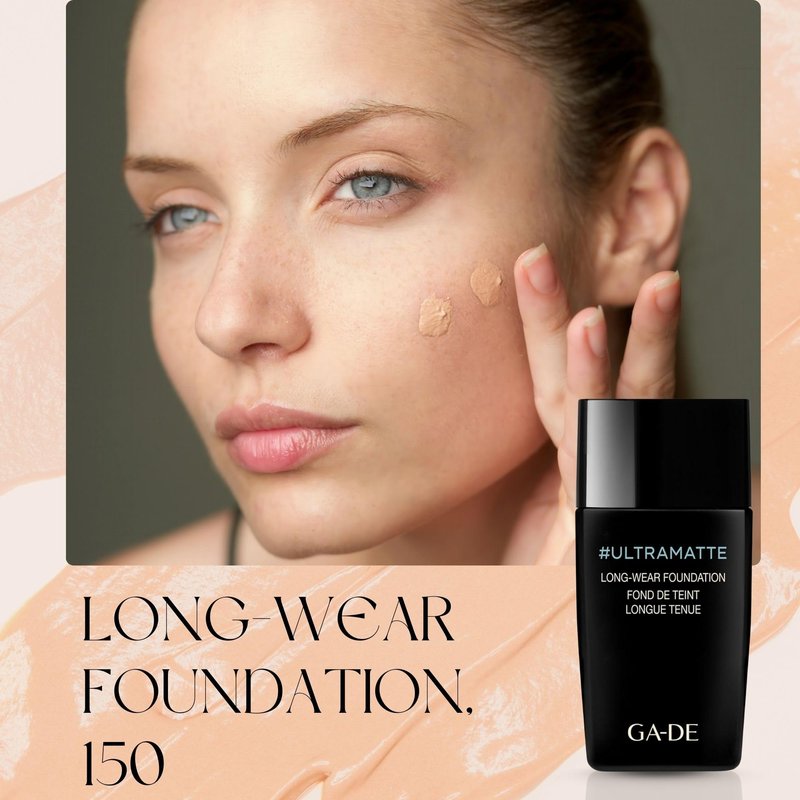 GA-DE Ultramate Long-Wear Foundation, 150 - Sweat-Resistant and No-Transfer Cream Foundation - Face Makeup for Flawless Ultra-Matte Finish - 1 oz
