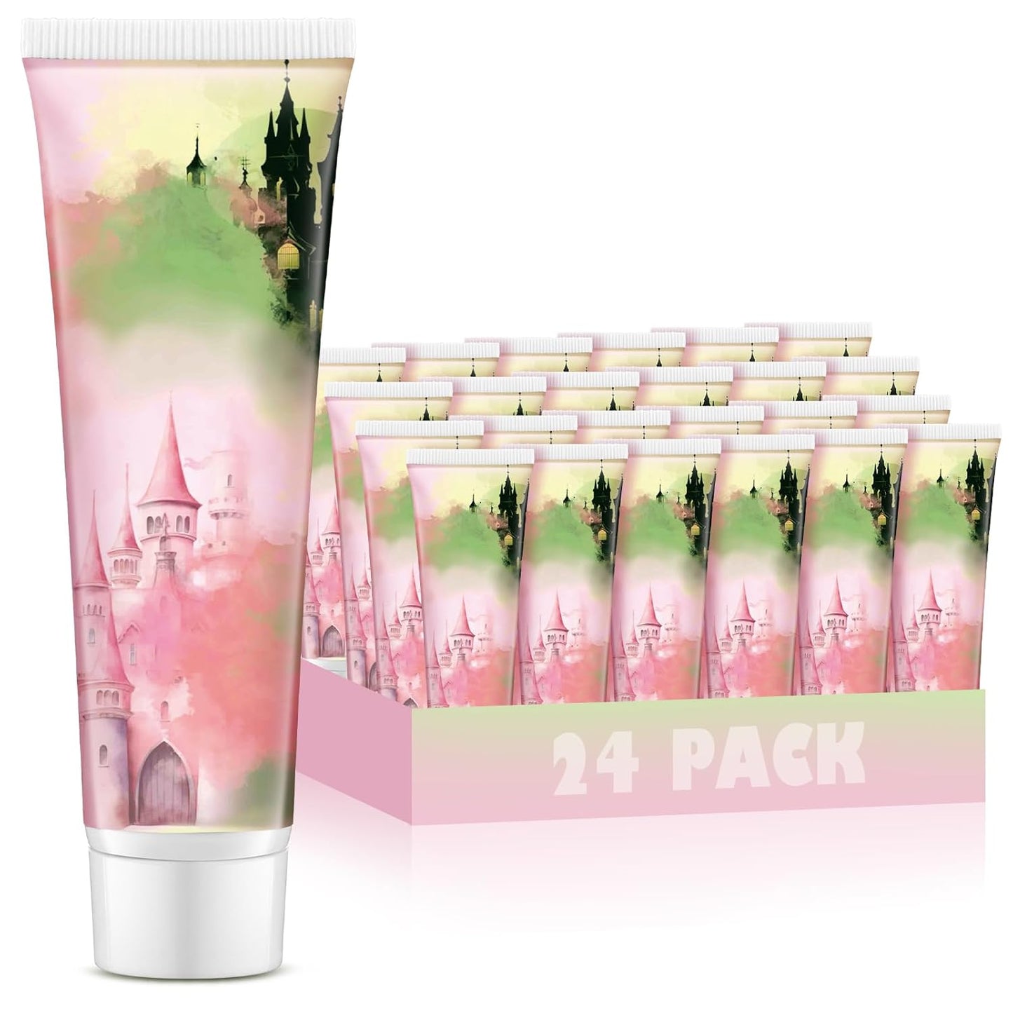 12 Pcs Witch Hand Creams - Pink & Green Halloween Lotions for Party Favors & Decorations