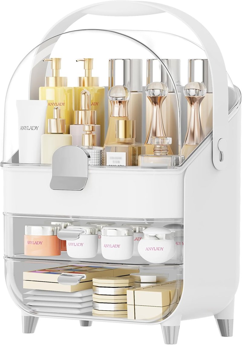Makeup Organizer - Countertop Skincare Holder & Cosmetic Storage Box | Ideal Teen Girl Gift for Vanity & Dresser