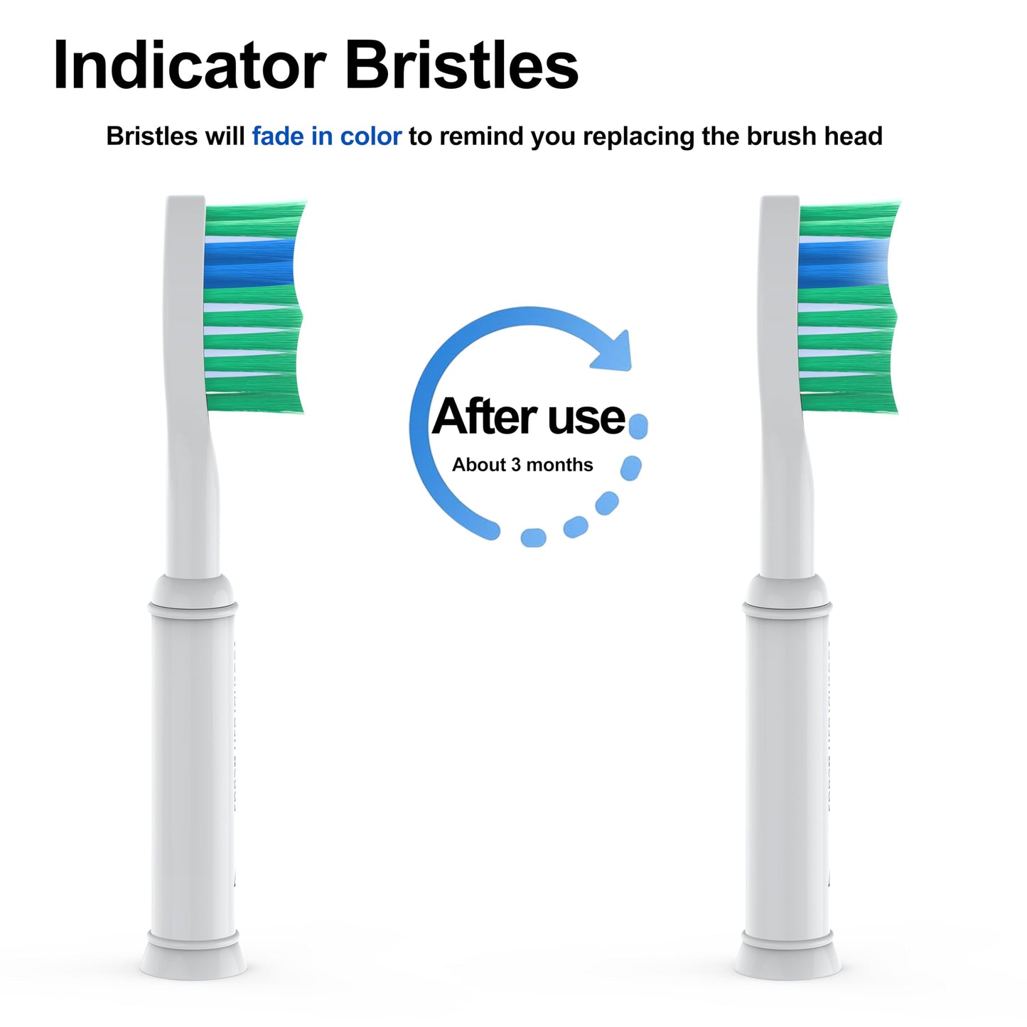 Replacement Toothbrush Heads for Oral B Electric Toothbrush Precision Clean Brush Heads Refill Compatible with Oral B Braun Pro Smart Genius Toothbrushes