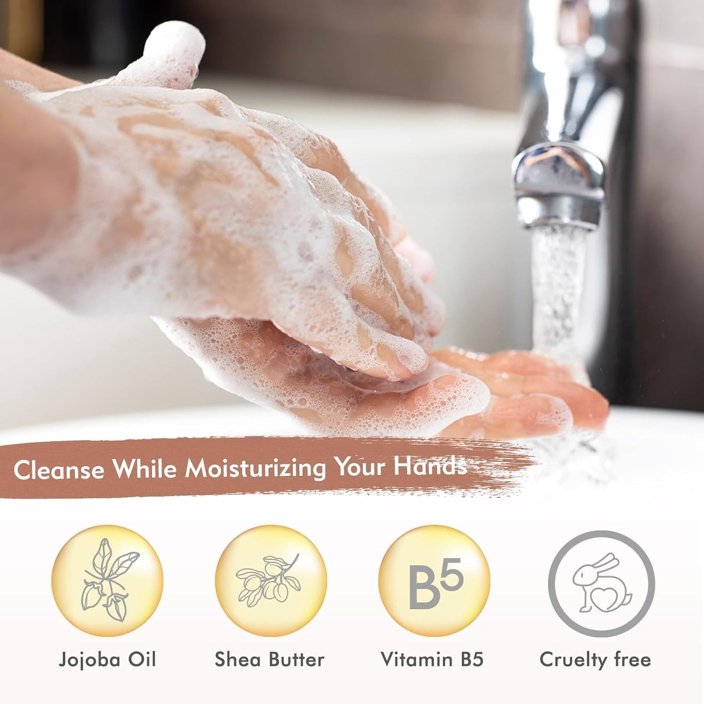 Sweet Vanille Liquid Hand Soap Refill Gift Set – 3 Pack (26 Fl Oz Each), Plant-Based & Biodegradable for Kitchen & Bathroom
