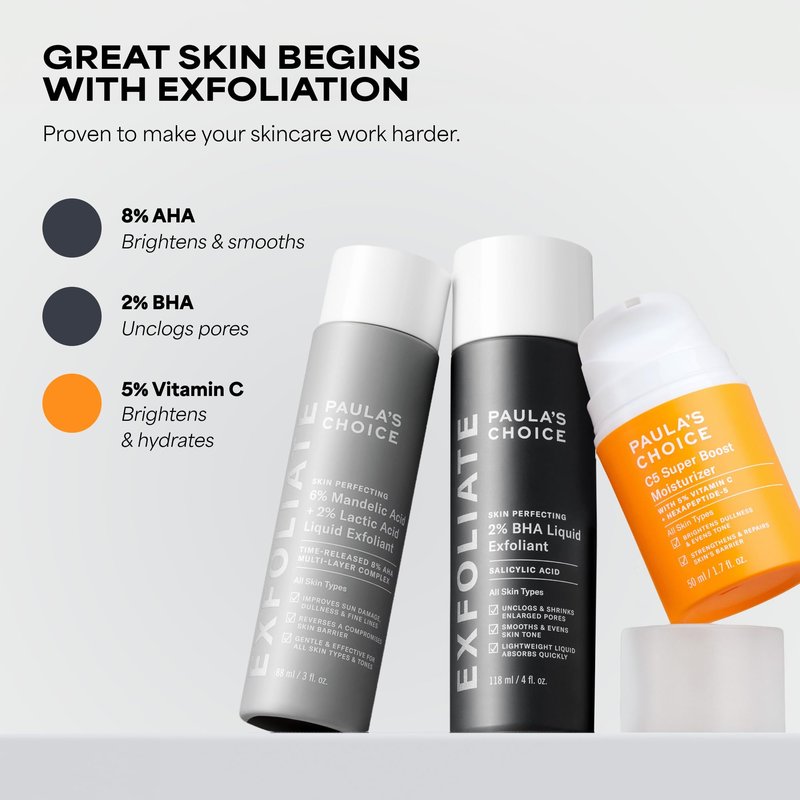 Paula's Choice C5 Super Boost Face Moisturizer with 5% Vitamin C & Squalane, Daily Face Lotion for Discoloration, Uneven Tone, Fine Lines & Breakout-Prone Skin, Fragrance-Free, 1.7 Fl Oz