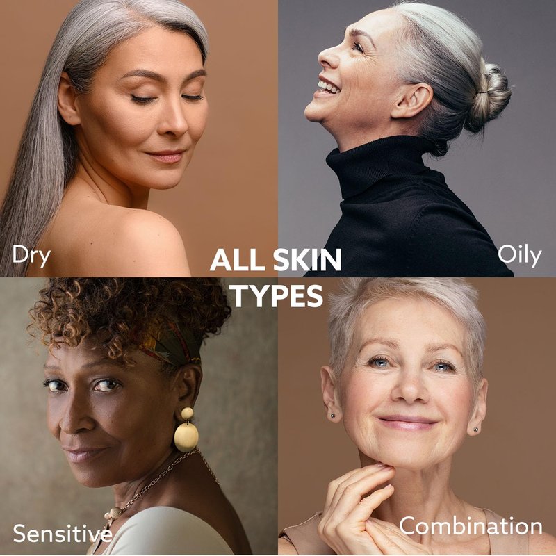 Super Vitamin C Serum for Women Over 70: Vitamin C Face Serum, Niacinamide, Bakuchiol, Hyaluronic Acid, Hydrating, Lifting, Reduces Aging Spots and Wrinkles - Korean Skin Care, 1 fl oz