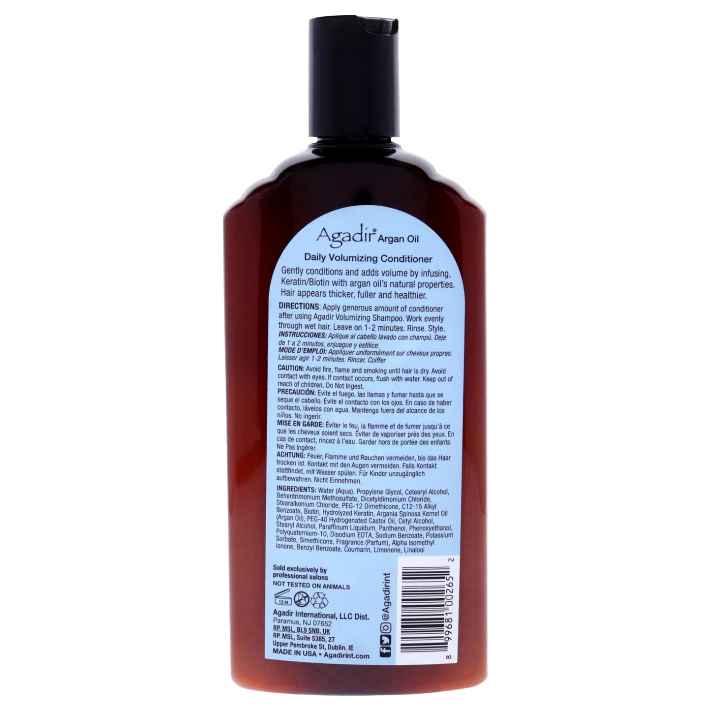 AGADIR Daily Volumizing Conditioner, 12.4 Fl Oz