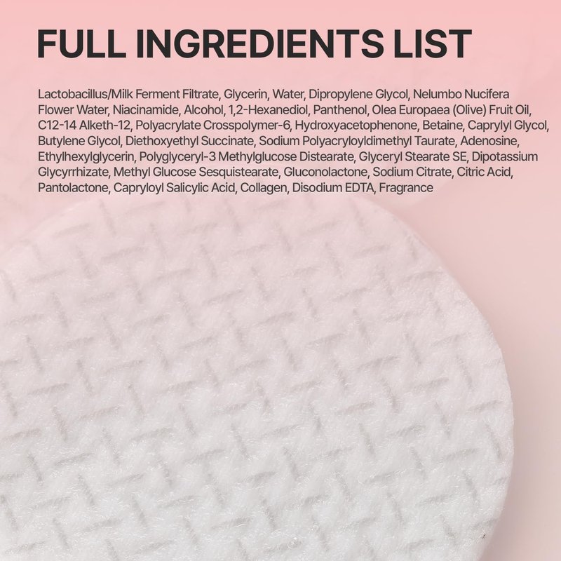 Graphene Peeling Toner Pads - Daily Exfoliating Facial Toner for Pore-Clearing & Oil-Balancing | 60 Pads / 220g