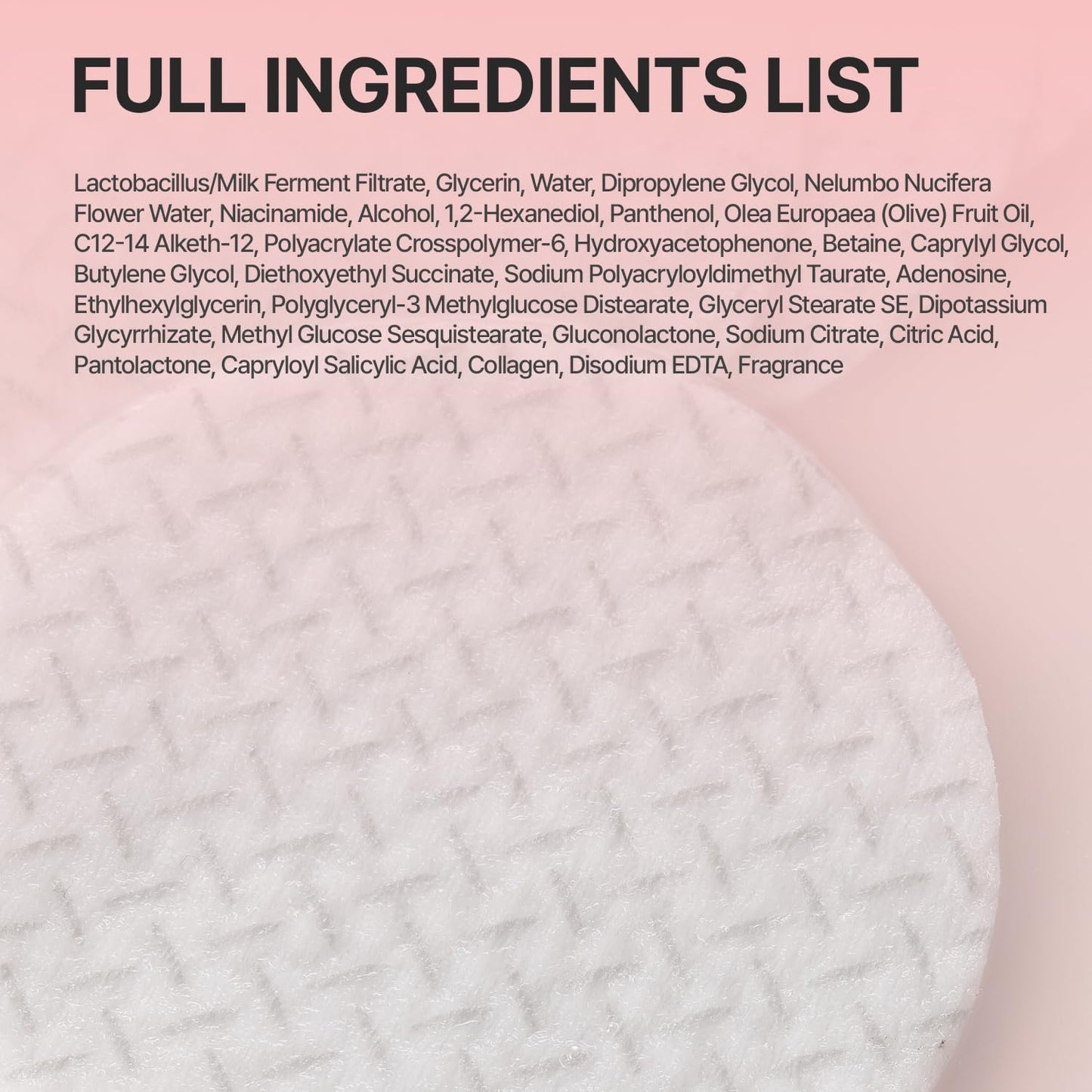 Graphene Peeling Toner Pads - Daily Exfoliating Facial Toner for Pore-Clearing & Oil-Balancing | 60 Pads / 220g