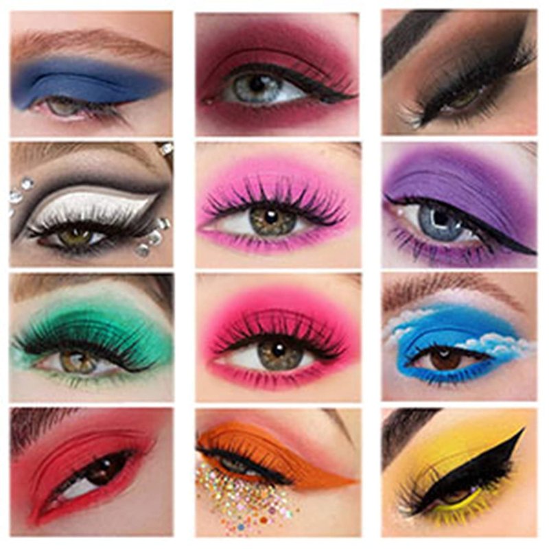 MAEPEOR Matte Eyeshadow Primer 6 Colors Prevent Oily Lids and Creasing Eye Primer Base Long-lasting Waterproof & Smudgeproof Eye Base Makeup for All Shadows (1 Medium)