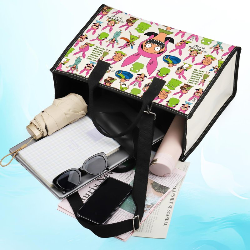 LEVLO Louis Cosmetic Bag Belcher Fans Gift Bob Family Zipper Pouch Bag Louis Cartoon TV Show Merchandise (I'll See You LT)