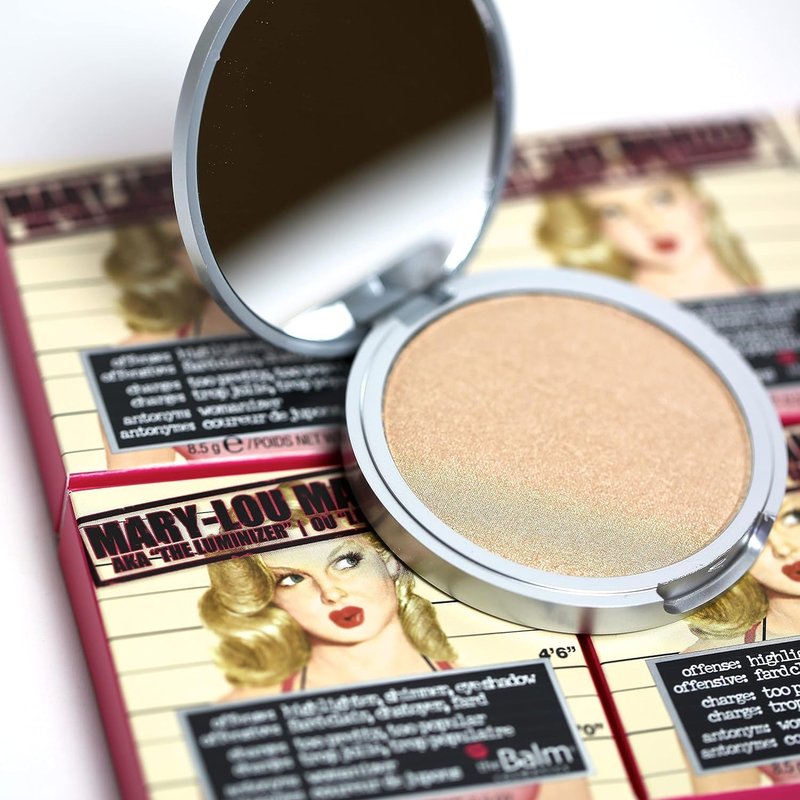 theBalm Mary-Lou Manizer Honey-Hued Luminizer, Highlighter, Shadow & Shimmer, Subtle Glow, 0.17 Ounce (Pack of 1)