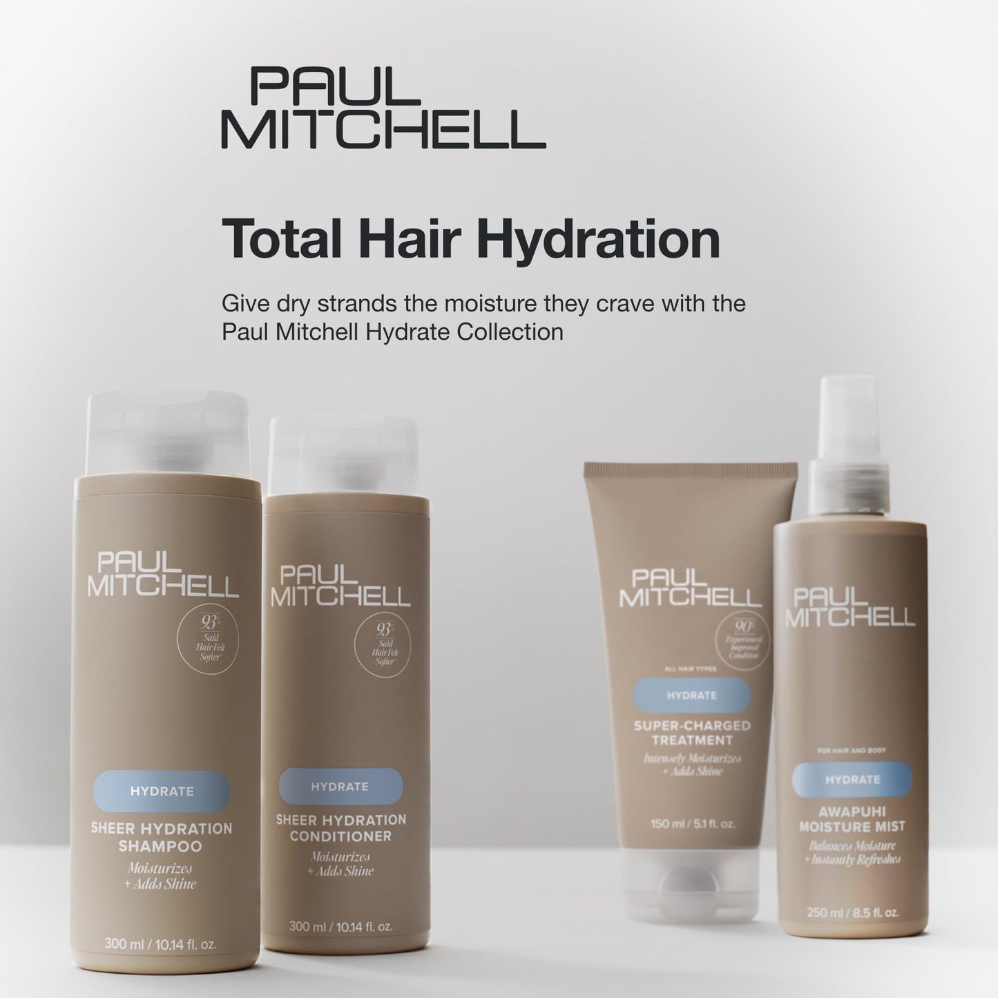 Paul Mitchell Instant Moisture Shampoo, Moistures + Adds Shine, For Dry Hair, 16.9 fl. oz