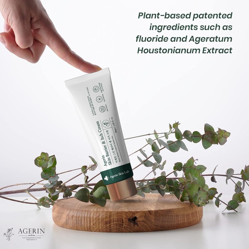 AGERIN Anti-Itch Cream – Skin Barrier and Itch Relief Cream for Sensitive and Dry Skin, Trouble Care, Calming, Hydrating, Purifying, Cruelty Free, Vegan
