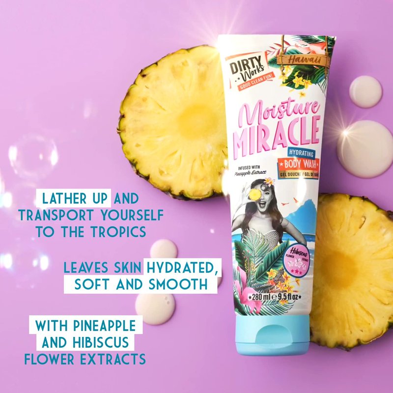 Moisture Miracle Hydrating Body Wash - Luxury Tropical Shower Gel | 280ml
