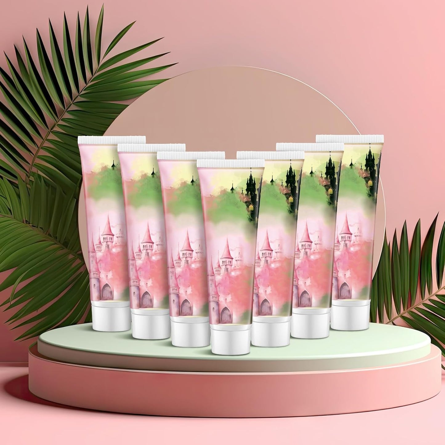 12 Pcs Witch Hand Creams - Pink & Green Halloween Lotions for Party Favors & Decorations