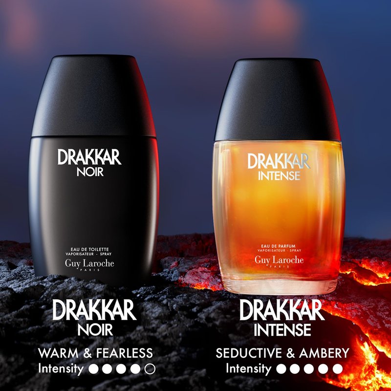 Guy Laroche Drakkar Noir, Iconic Designer Fragrance, Intense & Powerful Eau de Toilette, Fougere Blend & Aromatic Spices, Long Lasting Mens Cologne, Day and Evening Scent, 6.8 Fl. Oz.