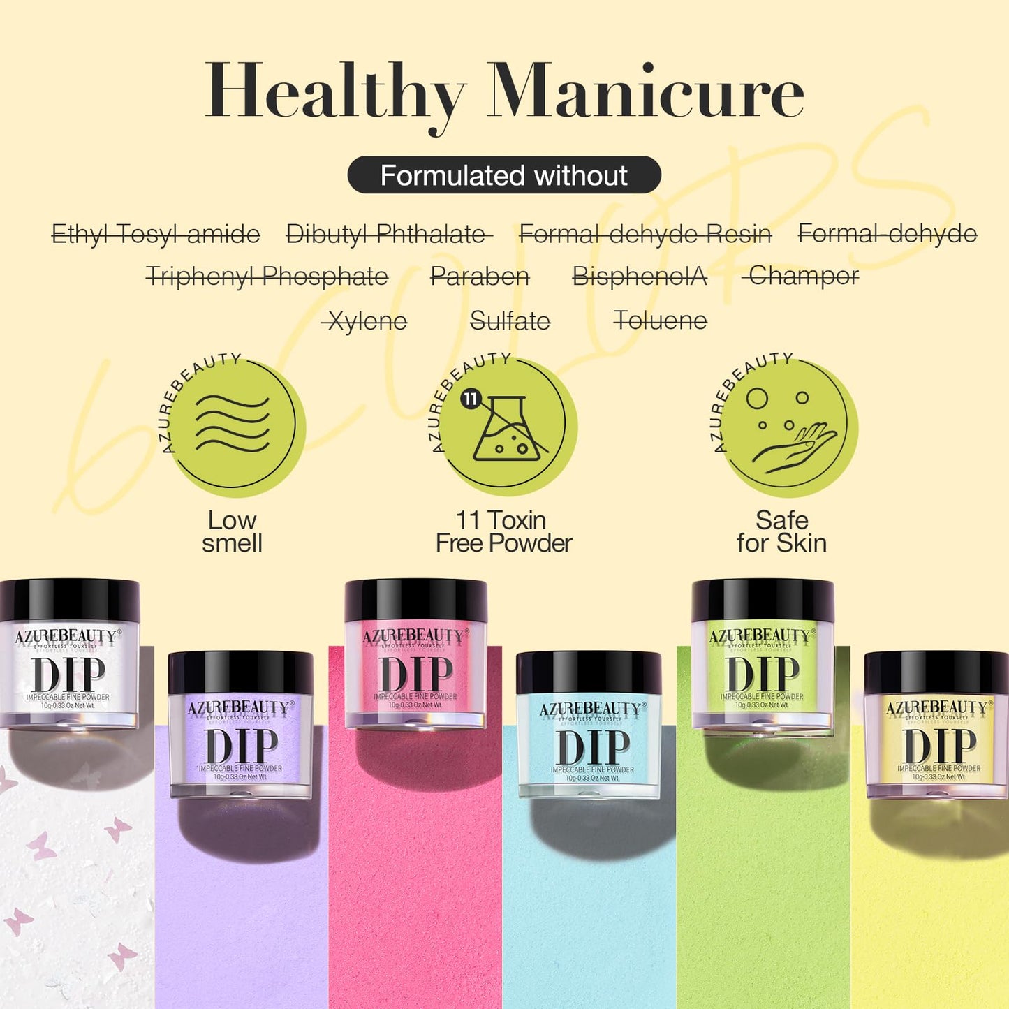 AZUREBEAUTY Dip Powder Nail Set 6 Colors