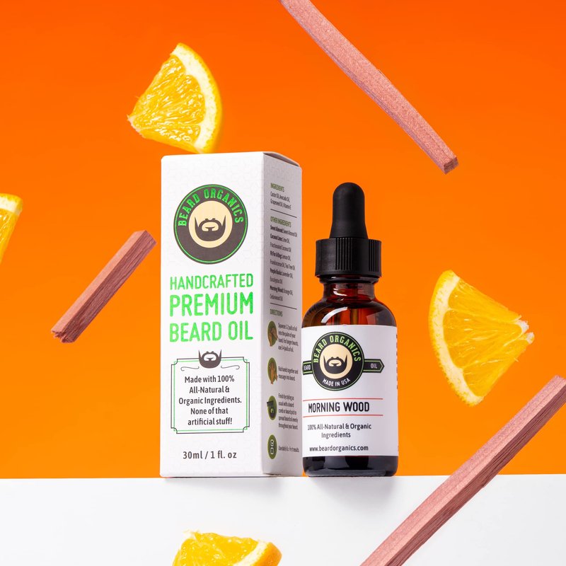 Beard Organics Morning Wood Beard Oil | Cedarwood & Orange Scent