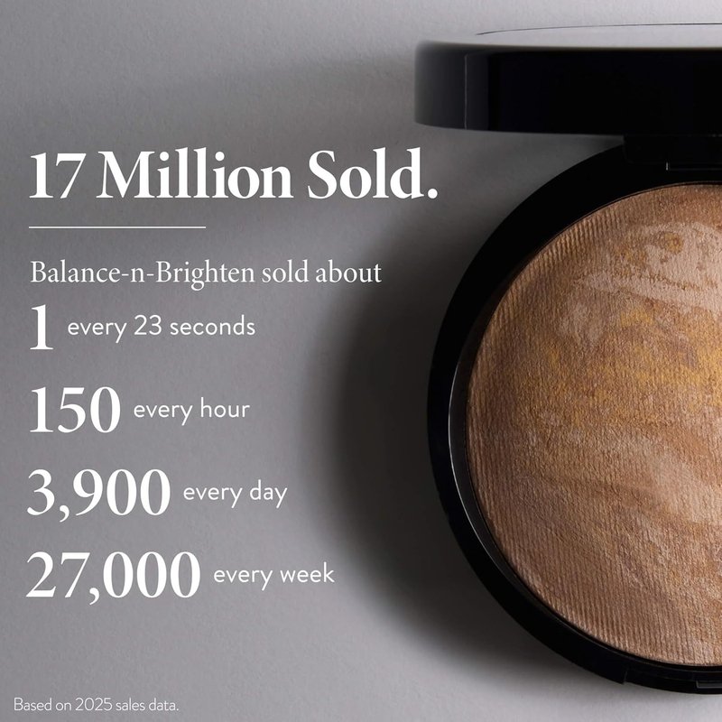 Laura Geller Baked Balance-n-Brighten Color Correcting Powder Foundation - Light | Buildable Medium Coverage, Demi-Matte Finish