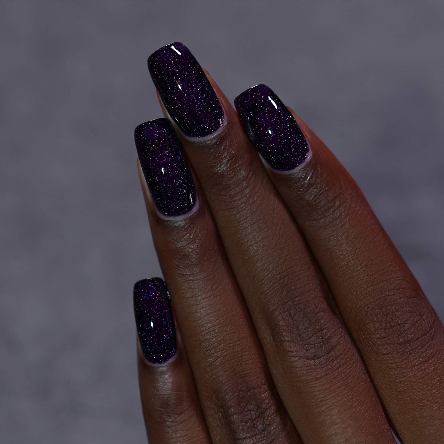 ILNP Annabelle - Striking Blackened Eggplant Purple Holographic Nail Polish