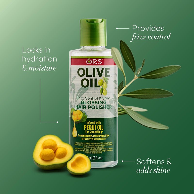 ORS Olive Oil Anti-Frizz Glossing Hair Polisher 6.0 Ounce (Pack of 4)