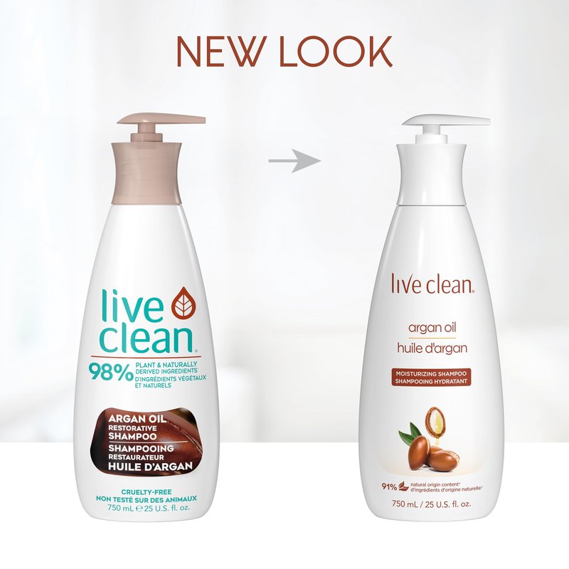Live Clean Argan Oil Shampoo, 750 ML