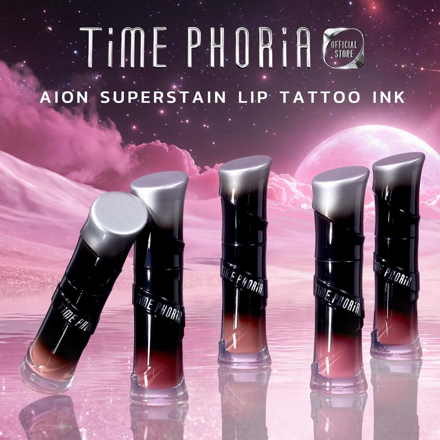 TIMEPHORIA Lunara Frost 3D Lip Gloss, 011 Odyssey - Wine Red, High-Shine Glossy Finish, Juicy Pigment Lip Gloss with 3D Plumping Effect, 24H Hydration with Hyaluronic Acid, Non-Sticky Cushiony Gel