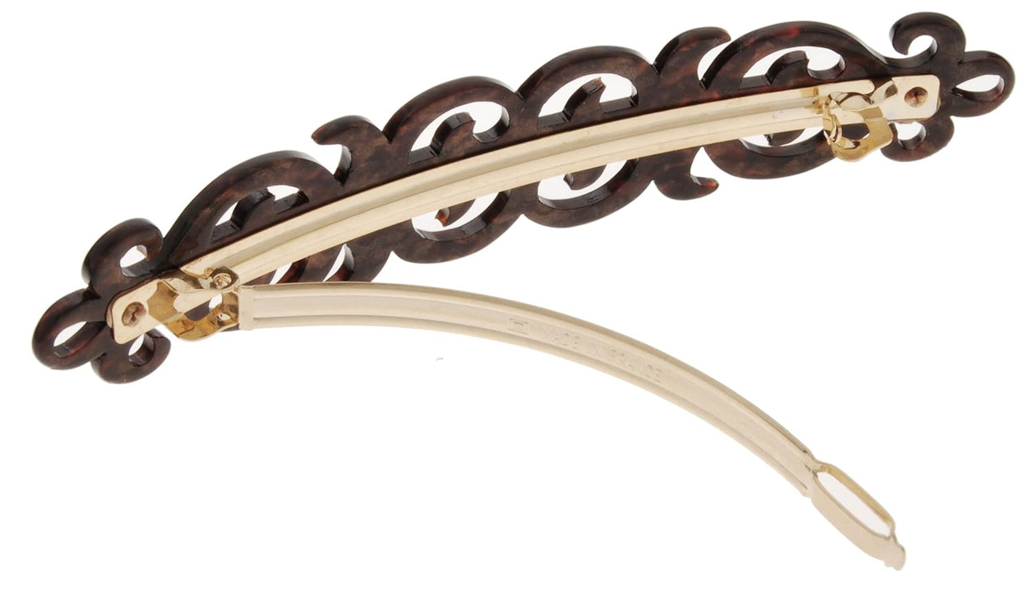 Elysee Long Skinny Barrette - Stylish Hair Accessory in Mojave Color