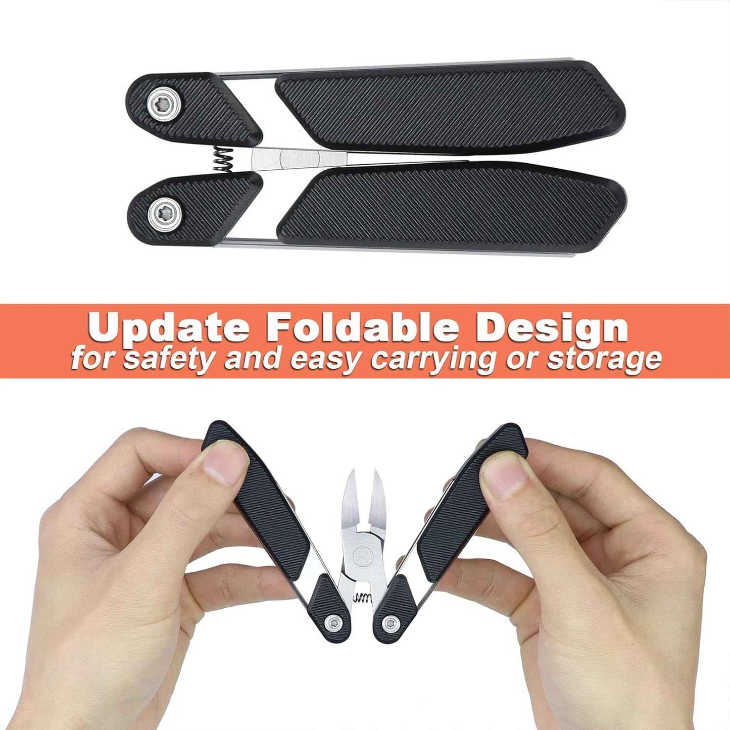 Heavy Duty Nail Clippers for Thick & Ingrown Toenails - Portable Folding Design for Men & Seniors