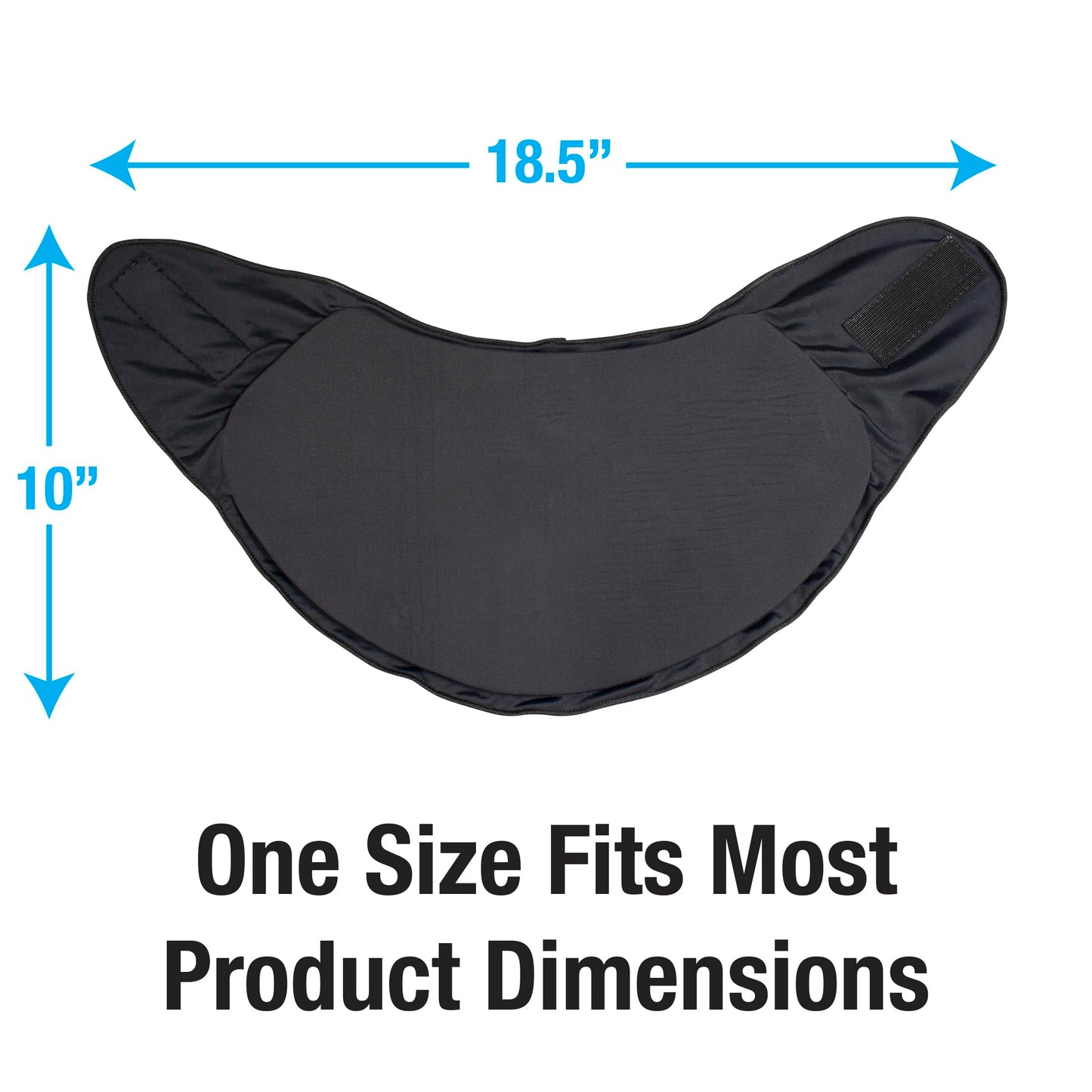 Eurow Luxe Hot & Cold Gel Face Mask with Dual-Sided Comfort, Adjustable Straps, Reusable for Stress Relief, Reducing Puffiness, and Relaxation, Full Coverage, Ideal for Soothing Eyes and Skin, Blue