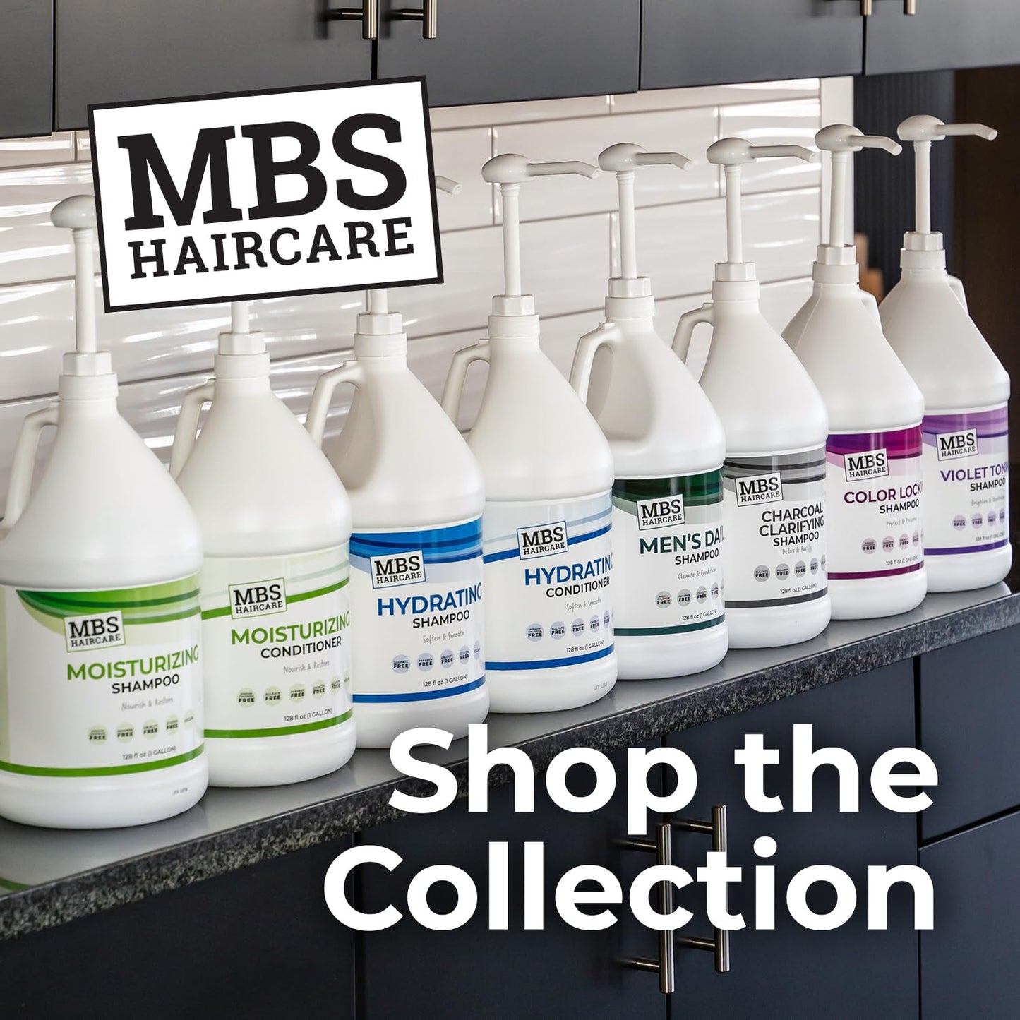 MBS Haircare Professional Gallon Moisturizing Conditioner – Sulfate-Free, Vegan Hair Repair with Botanicals & Lavender