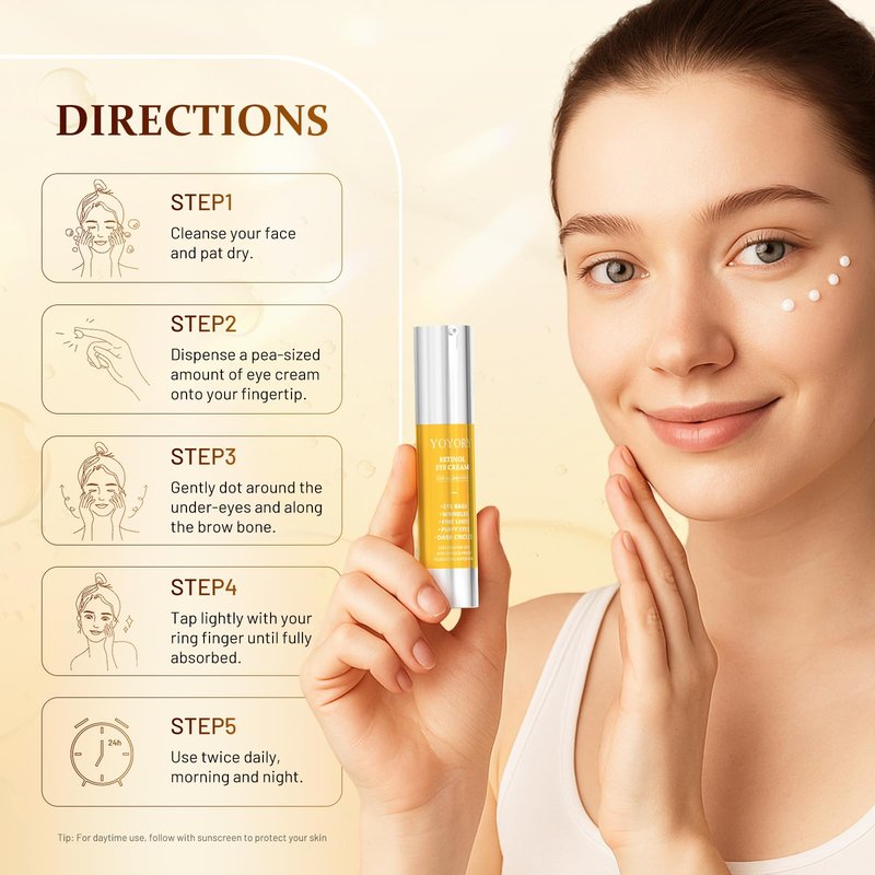 YOYORY Eye Cream for Dark Circles - Rapid Under Dark Circles,Wrinkles