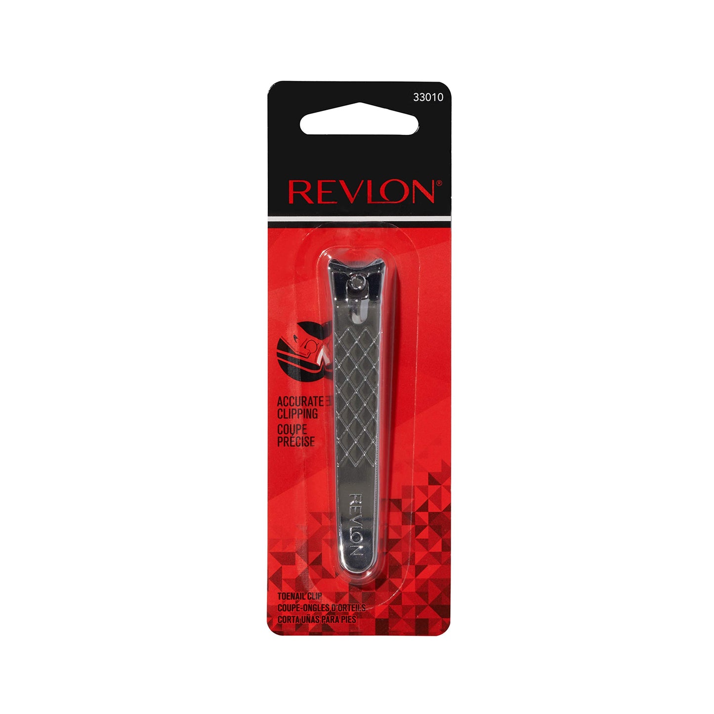 Revlon Toenail Clipper with File, Nail Care Tool with a Curved Blade for an Accurate Trimming and Grooming, Easy to Use (Pack of 12)