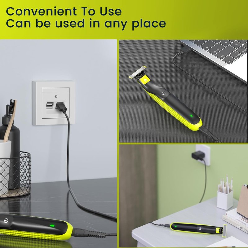 Philips Norelco OneBlade Charger - 5V 1A Compatible Charging Cord for QP Models | Fits QP2724, QP2834, MG Series