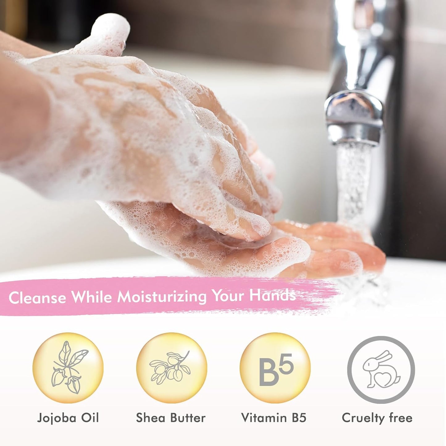 Sweet Vanille Liquid Hand Soap Refill Gift Set – 3 Pack (26 Fl Oz Each), Plant-Based & Biodegradable for Kitchen & Bathroom