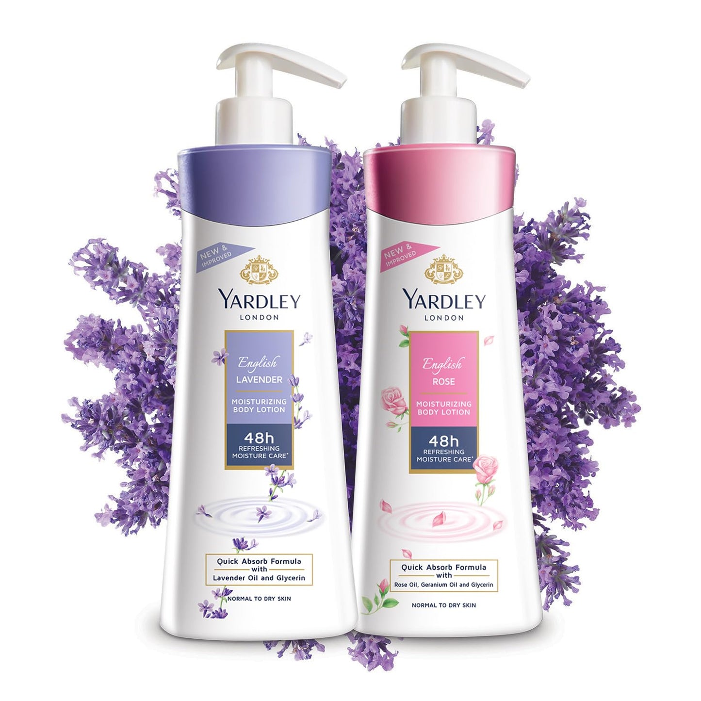 Yardley London English Lavender Hand and Body Lotion, 350ml (Pack of 2)