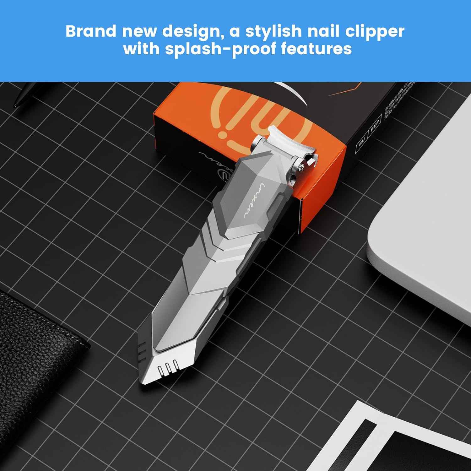 Heavy Duty Toenail Clippers for Thick Nails | Ergonomic Angled Nail Cutter for Seniors & Adults